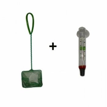 KIT RETINO E TERMOMETRO PER PICCOLI\MEDI ACQUARI